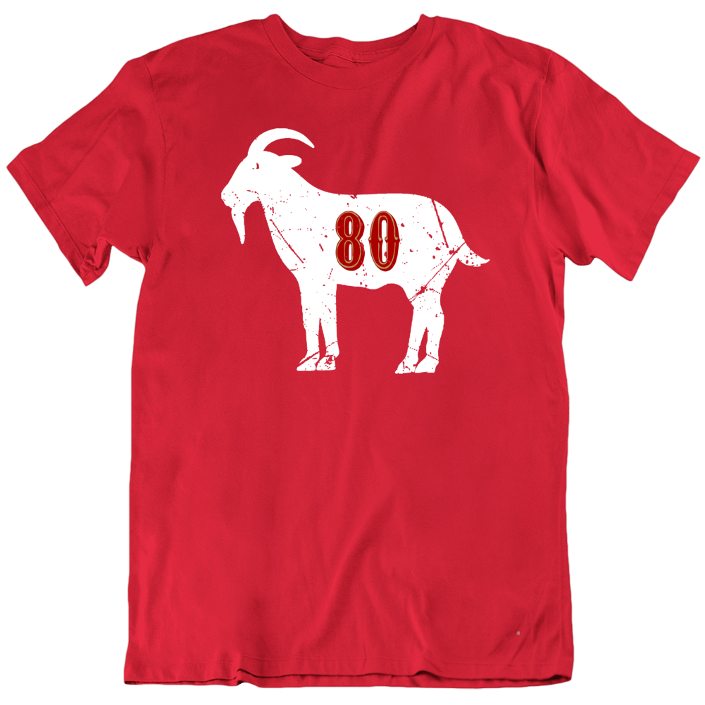 Jerry Rice #80 Jersey Graphic T-Shirt Dress for Sale by RobyChism