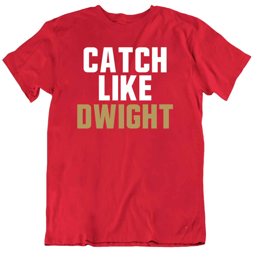 th AreaTshirts Dwight Clark Catch Like Clark San Francisco Football Fan T Shirt Classic / Red / Small (Youth)