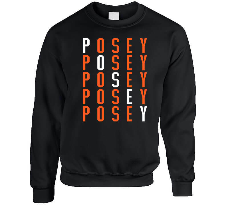 Buster Posey Baseball Tee Shirt, San Francisco Baseball Men's Baseball T- Shirt