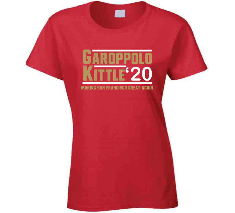 th AreaTshirts Jimmy Garoppolo George Kittle 20 Making San Francisco Great Again Football Fan T Shirt Classic / Red / Large