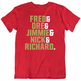 Defense Fred Dre Jimmie Nick Richard San Francisco Football Fan T Shirt