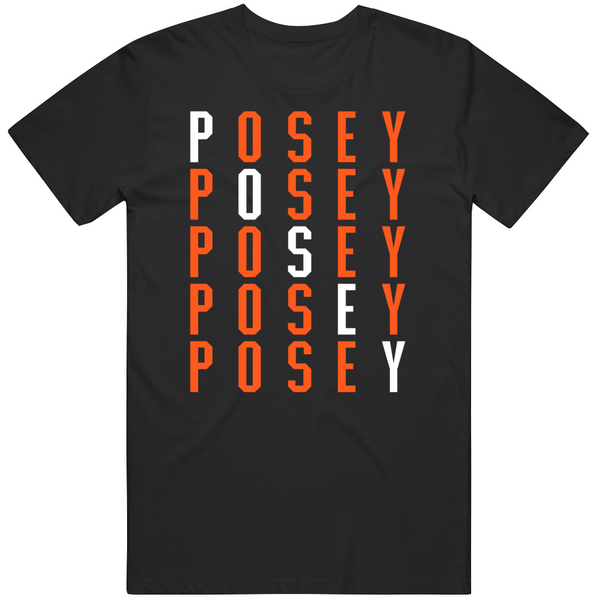 thAreaTshirts Buster Posey X5 San Francisco Baseball Fan V2 T Shirt V-Neck / Black / 2 X-Large