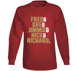 Defense Fred Dre Jimmie Nick Richard San Francisco Football Fan T Shirt