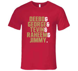 Offense Deebo George Tevin Raheem Jimmy San Francisco Football Fan T Shirt