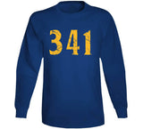 Area Code 341 Golden State Basketball Fan Distressed T Shirt